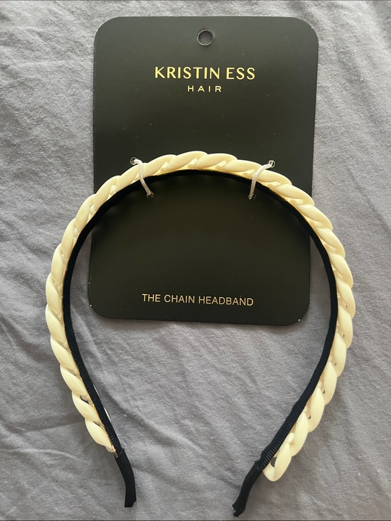 Kristen Ess Accessories - Cream Chain Headband